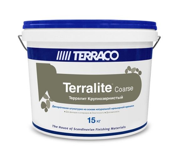 Декоративная штукатурка Terralite Coarse (крупнозернистый) цвет 113-C 15 кг