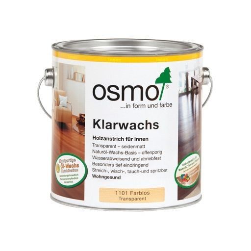Масло с воском OSMO для твердых пород древесины Klarwachs бесцветное
