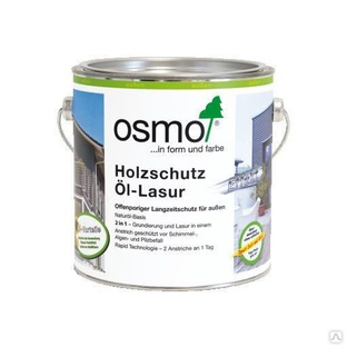 Защитное масло-лазурь OSMO с эффектом "серебра" 