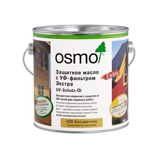 Защитное масло с УФ-фильтром OSMO UV-Schutz-Öl и UV-Schutz-Öl Extra