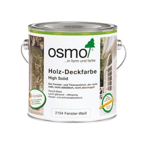 Краска для окон и дверей OSMO Holz-Deckfarbe белая