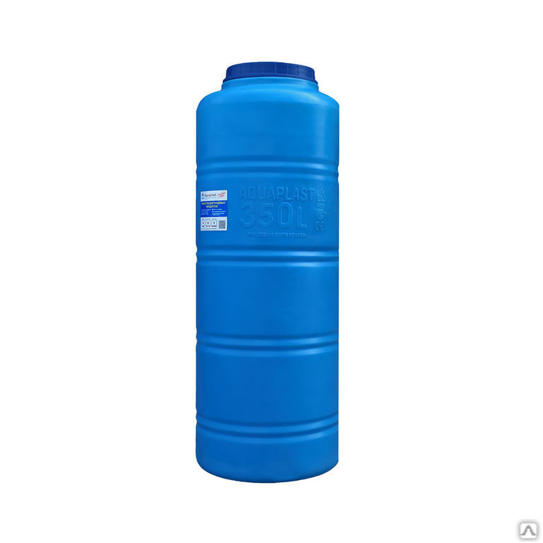 Емкость для воды пластиковая 350 л Aquaplast овально-вертикальная синяя ...
