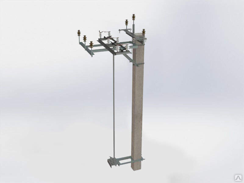 10-20. 8. 1-143. Кронштейн ра-1 с приемной траверсой. Кронштейн для рлнд на воздушных лэп.